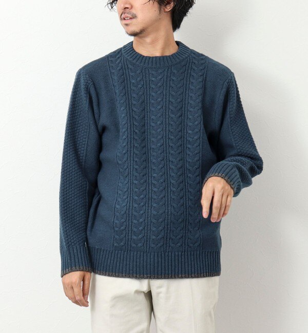 はどすけ出品商品一覧HAMILTON LAMBSWOOL モックネックロングニット