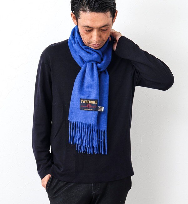 TWEEDMILL/ツイードミル】Lambswool Muffler Solid 25|NOLLEY'S