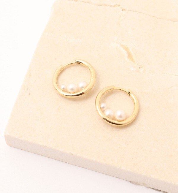 Frilled Hoops Small フリルフープスモールピアス-