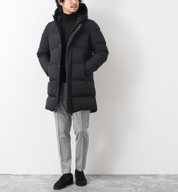 宅送] ヘルノ/HERNO LAMINAR GORE-TEX フーデッドダウンコート モッズ