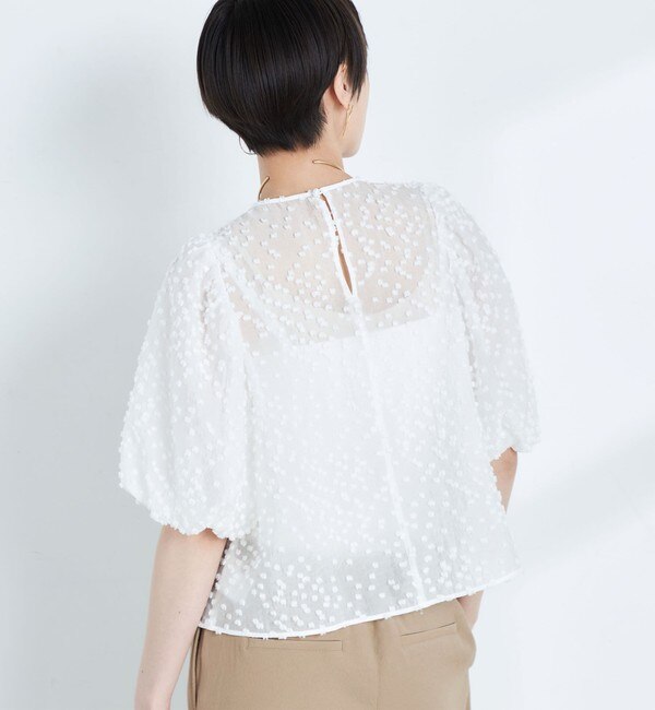 ZARA】 パフスリーブトップス - メルカリ