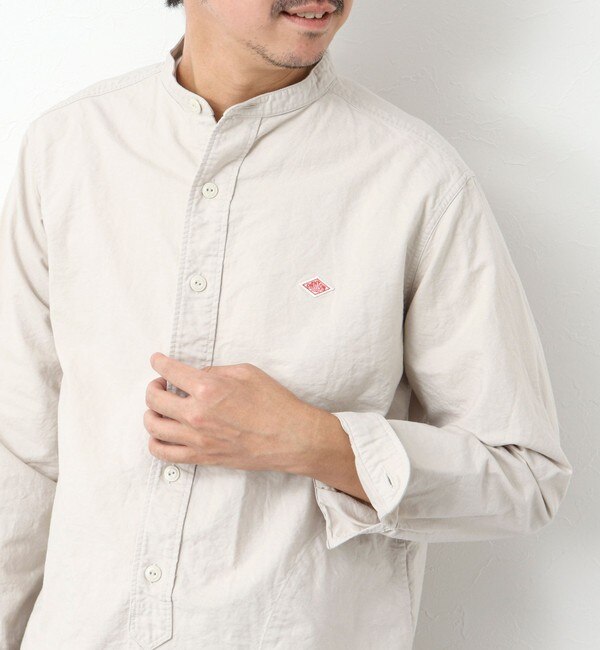 【DANTON/ダントン】SOX BAND COLLAR SHIRT L/S バンドカラーシャツ