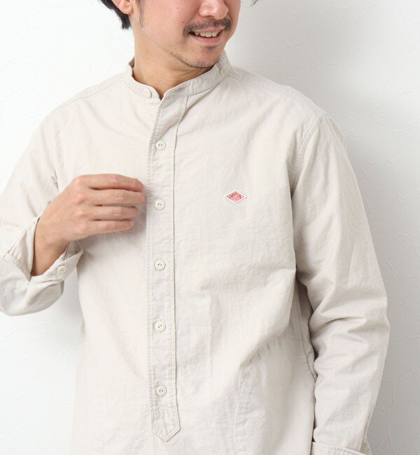 【DANTON/ダントン】SOX BAND COLLAR SHIRT L/S バンドカラーシャツ