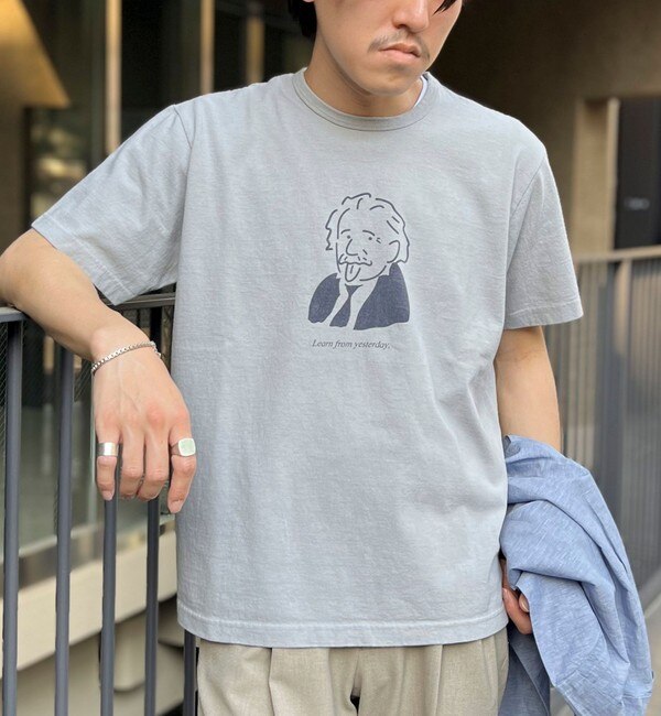 【BARNS OUTFITTERS/バーンズアウトフィッターズ】別注 TUBE Tシャツ learn from yesterday