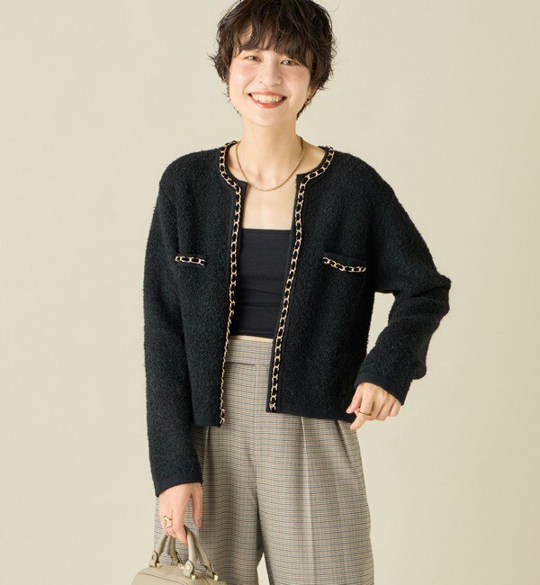 ＜飯豊まりえさん着用＞チェーンブレードフワフワジャケット 24AW
