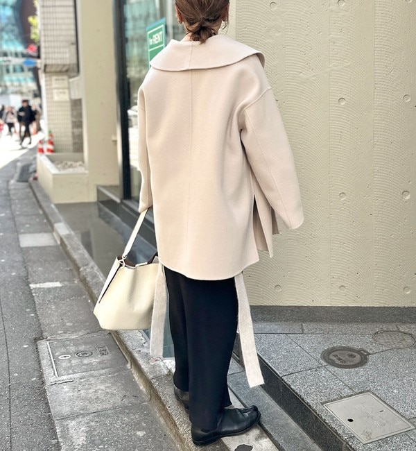 ◇【WEB限定カラーあり】SUPER140リバーショールコート 24AW