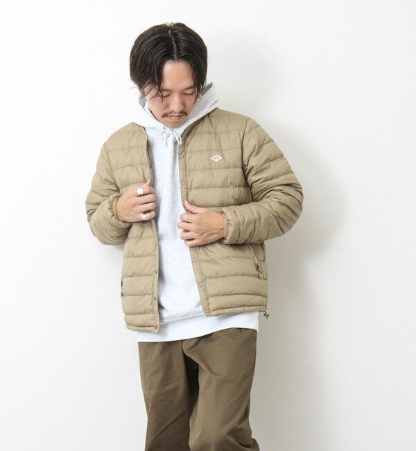 【DANTON/ダントン】ナイロンタフタ クルーネックインナーダウンジャケット 24AW