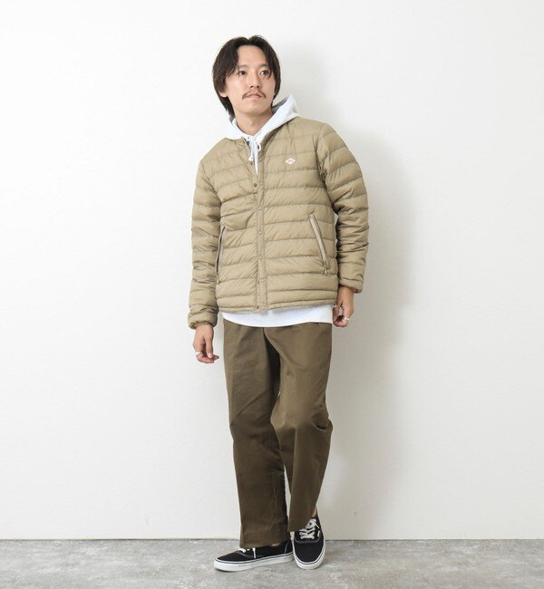 【DANTON/ダントン】ナイロンタフタ クルーネックインナーダウンジャケット 24AW