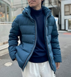 【河田フェザー】撥水ストレッチダウンジャケット 24AW