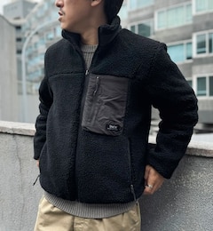 【TAION/タイオン】リバーシブル ボア×ダウンブルゾン 24AW