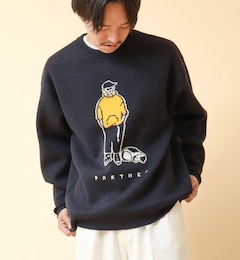 【STONEWOLD】PARTNER ダブルジャガードC/Nニット 24AW