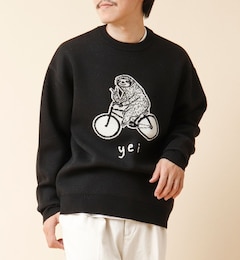 【STONEWOLD】yei ダブルジャガードC/Nニット 24AW