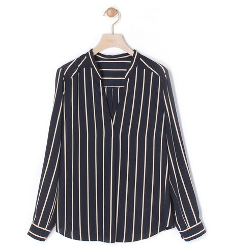 ストライプスキッパーブラウス