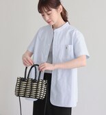 【GEVACO/ゲバコ】オックスバンドカラー半袖シャツ
