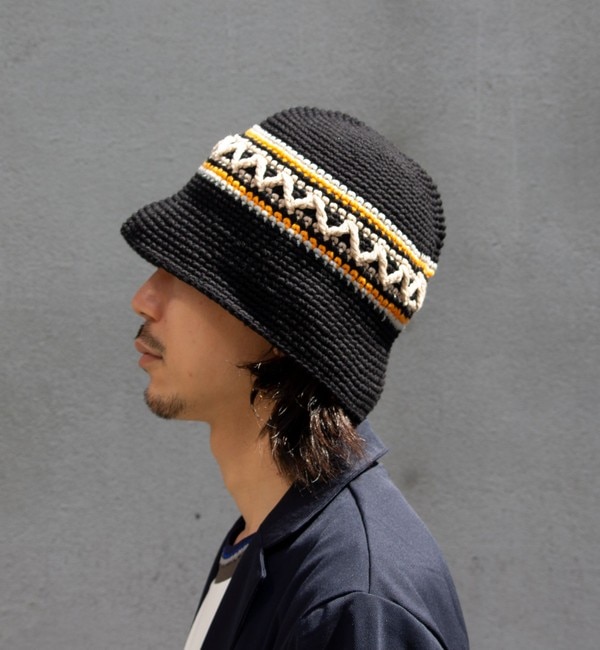 Mighty Shine/マイティシャイン】Groovy Knit Hat -Nordic & Border