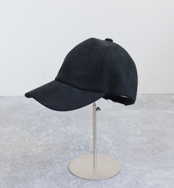 HM 帽子 キャスケット ブラック フェイクスエード - 3