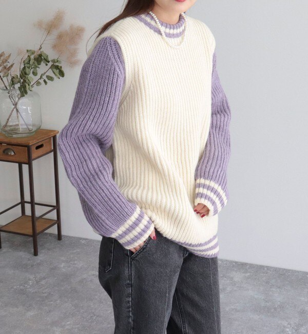 Kerry Woollen Mills/ケリーウーレンミルズ】FISHERMAN RIB CREWNECK