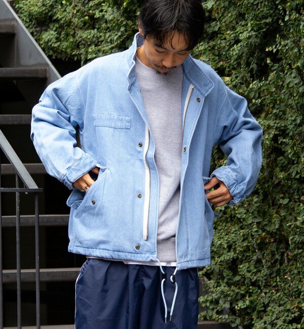 限定展開】denim ショートモッズコート M65 ミリタリーブルゾン デニム