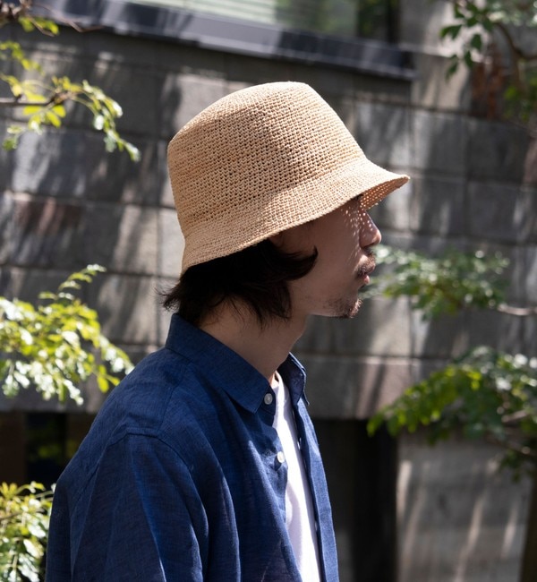 GLOSTER/グロスター】RAFFIA BUCKET HAT ラフィア バケットハット ...