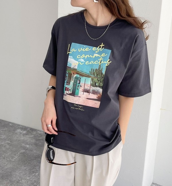 【フレディアンドグロスター/FREDY&GLOSTER】 シルケットPHOTO Tシャツ