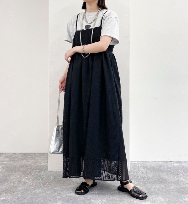 クラシック Amiur エミレ ひんぱん レースキャミワンピース 小物