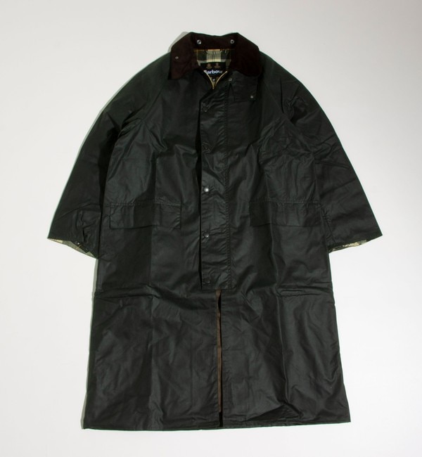 人気メンズファッション|【フレディアンドグロスター/FREDY&GLOSTER】 【Barbour】BURGHLEY バーレー ワックス コットン ロング コート オーバーサイズ