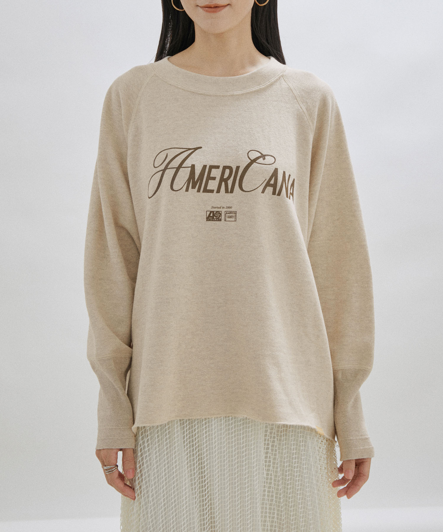 Americana for SALON】別注サイドジップロゴスウェット 大勧め 8960円