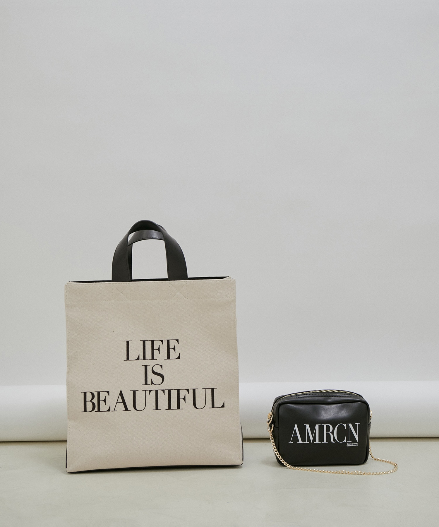 Americana for SALON】別注MATCHING BAG/トート＆ミニショルダーセット