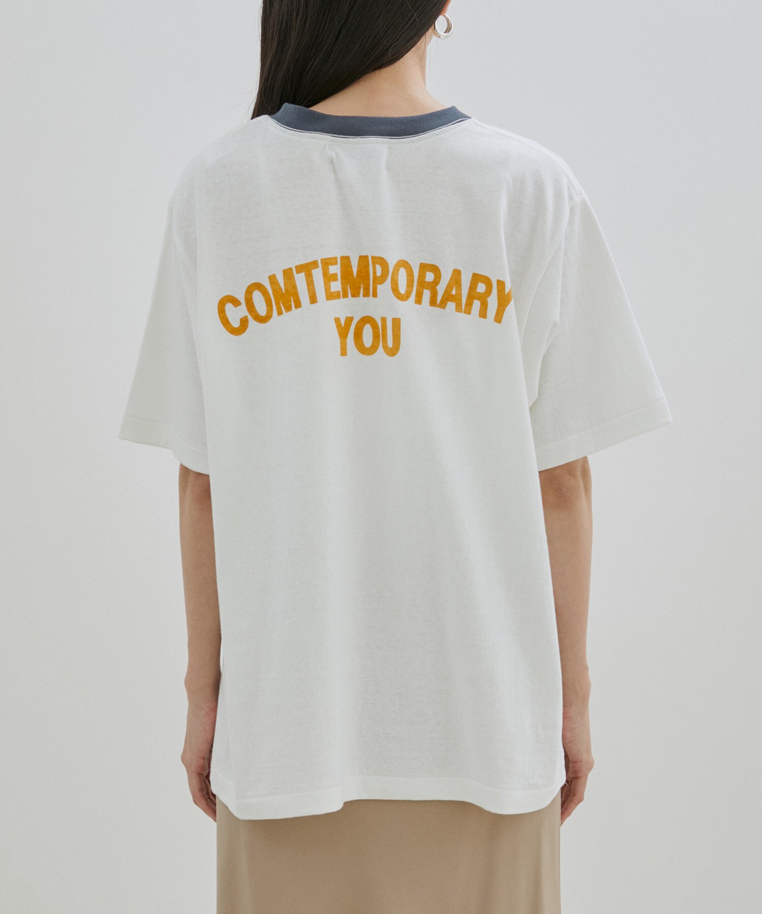 【WEB限定】【Americana（アメリカーナ）】リンガープリントTシャツ