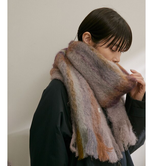 モヘアシャギーチェックストール|SALON adam et rope'(サロン アダム エ ロペ)の｜アイルミネ