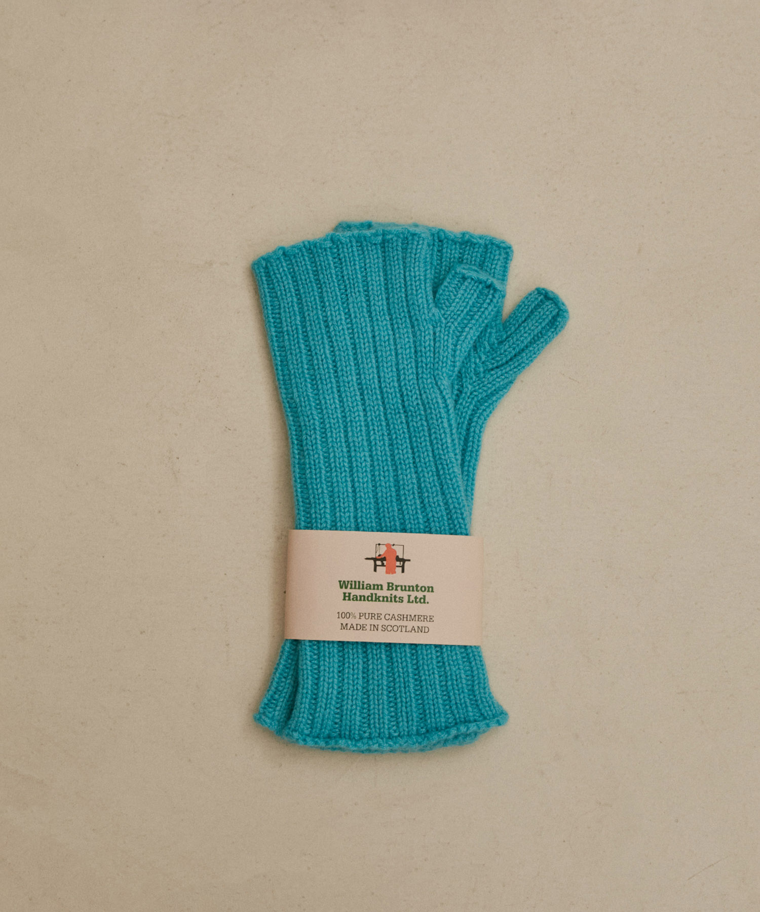 William Brunton（ウイリアムブラントン）】3ply RIB WRIST WARMER