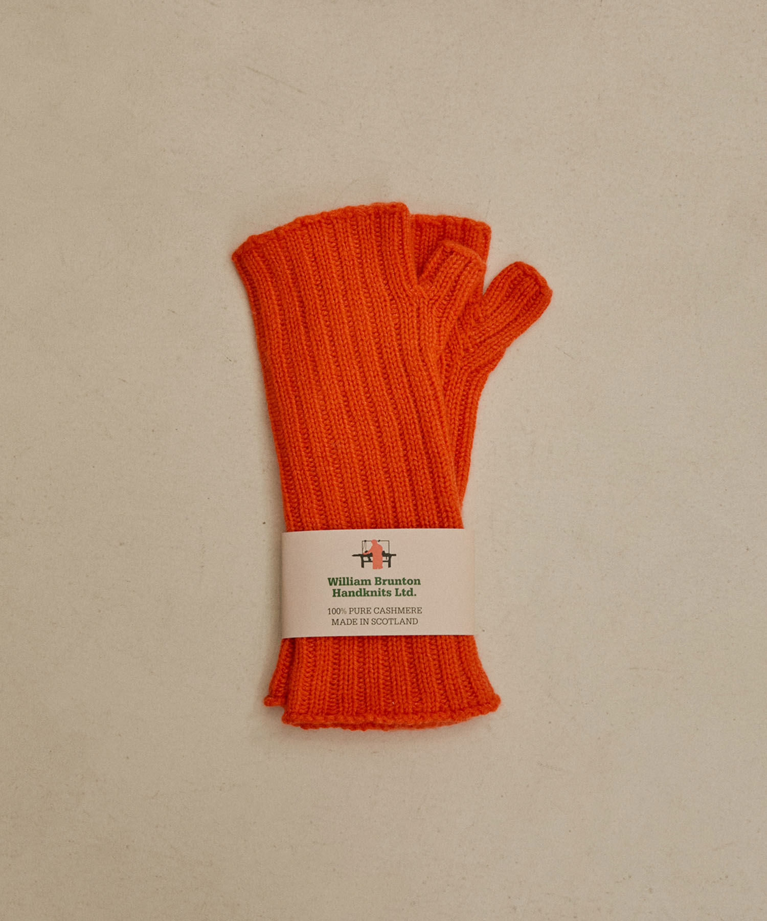 William Brunton（ウイリアムブラントン）】3ply RIB WRIST WARMER