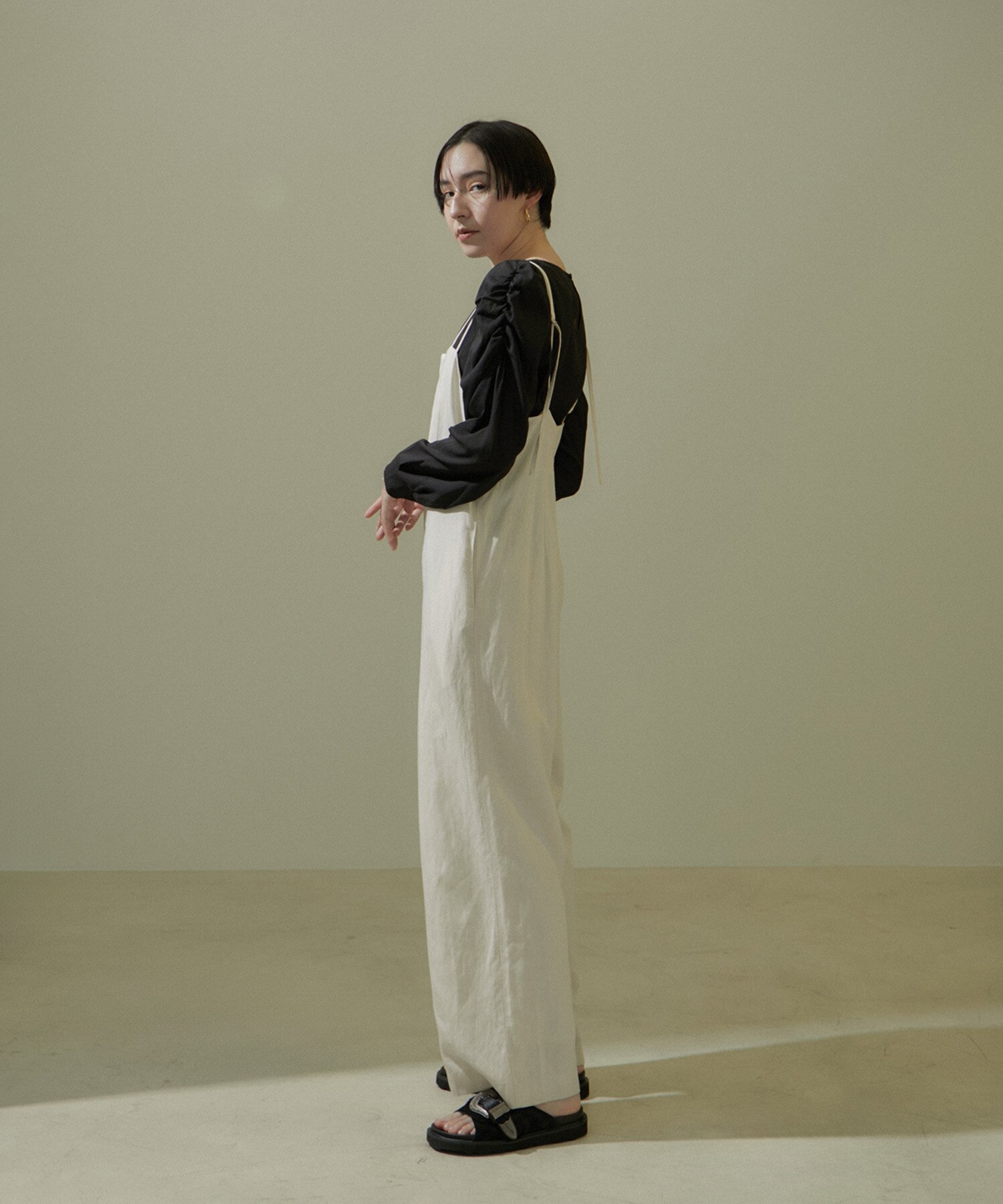 WEB限定】ギャザースリーブブラウス/24SS|SALON adam et rope'(サロン 