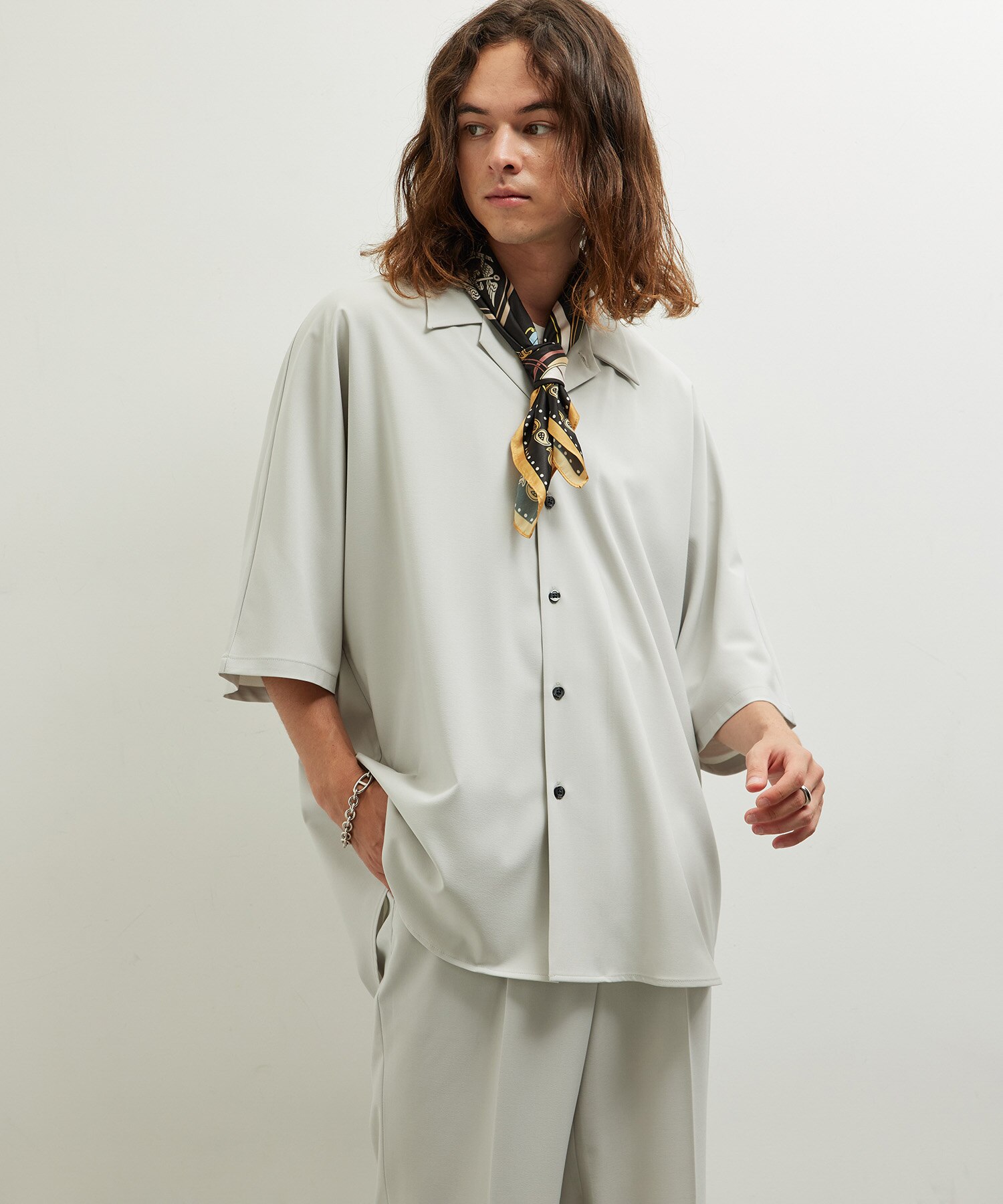 透かし編みストライプ柄シャツ|JUNRED(ジュンレッド)の通販