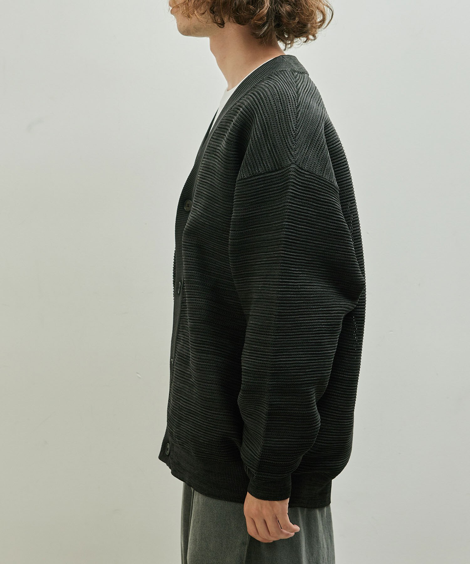 WIRROW TAPE YARN KNIT CARDIGAN サイズ3 - トップス