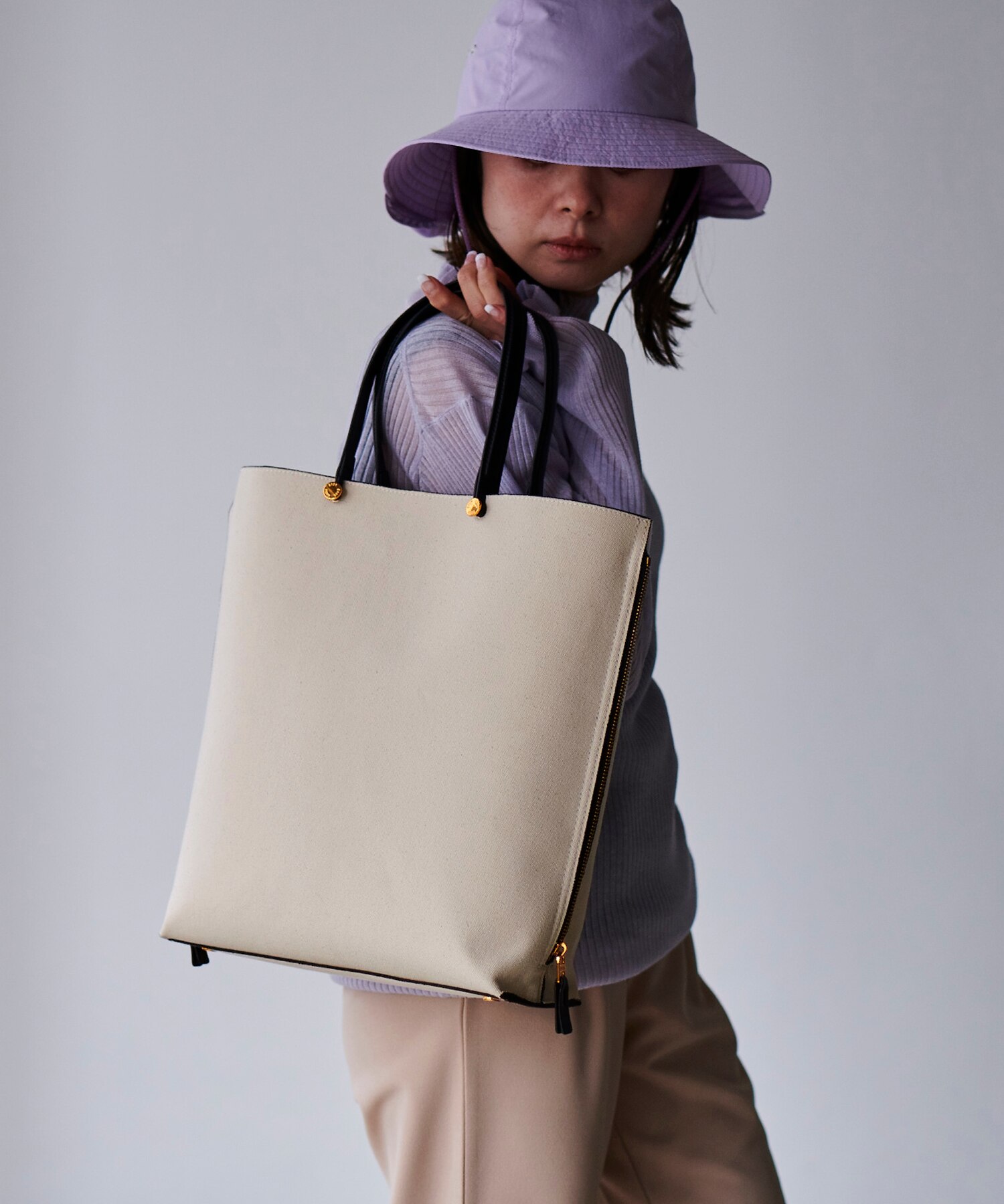 【E'POR】【A4対応】Y BAG Large(サイドジップ縦型トート ...