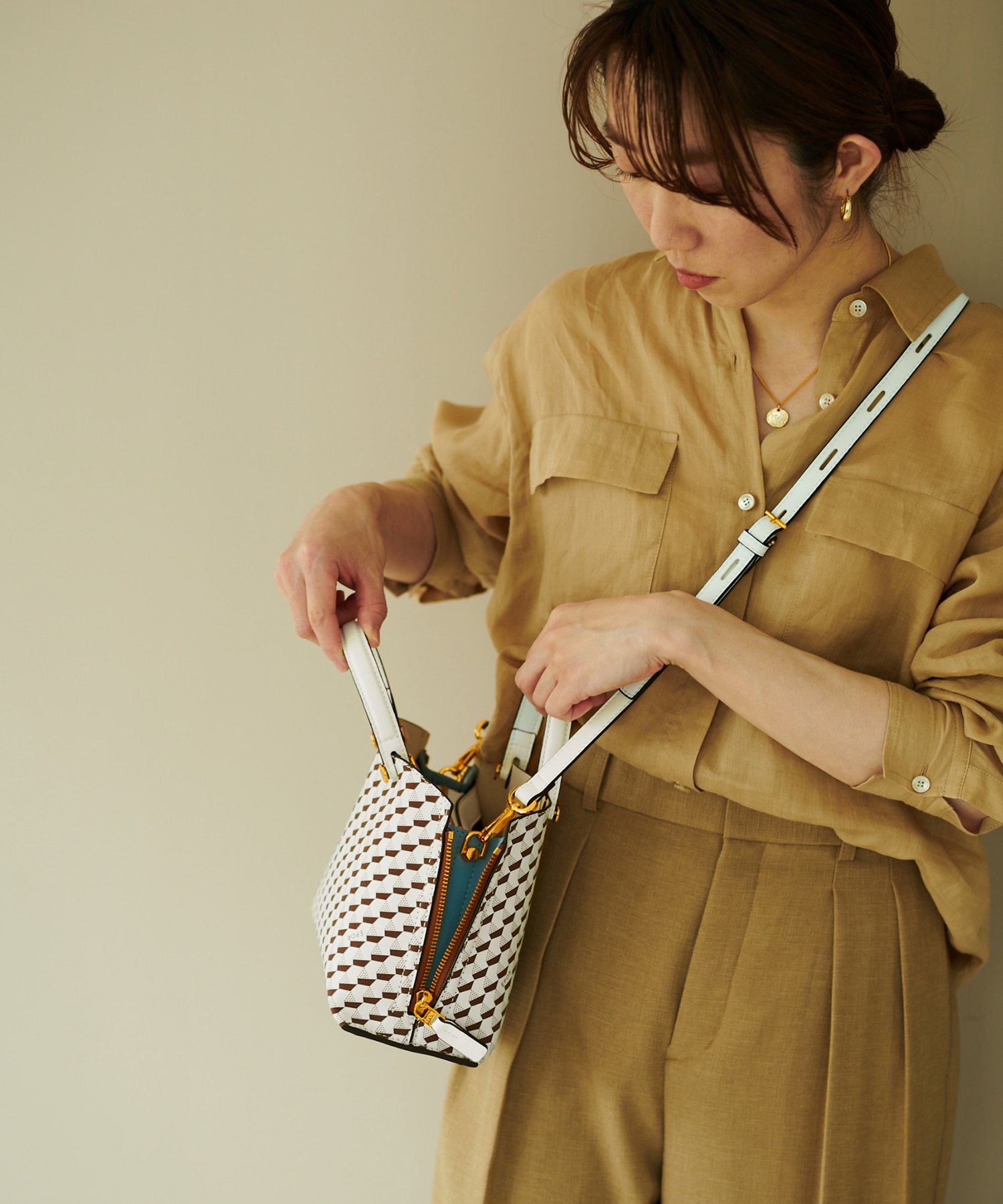 E'POR】 Y BAG MONOGRAM （YACHT PATTERN）Mini|ROPE'(ロペ)の通販