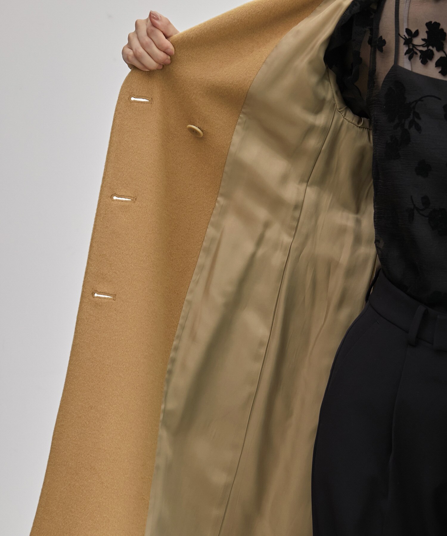 2WAYプレミアムカシミヤロングコート|ROPE'(ロペ)の通販|アイルミネ 2WAYプレミアムカシミヤロングコート|ROPE'(ロペ)の通販|アイルミネ