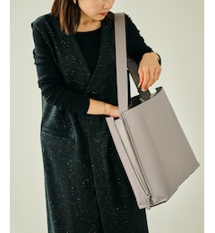 【A4対応】【通勤】【E'POR】Y BAG Shoulder Large（サイドジップショルダーバッグ）【WEB限定/一部店舗限