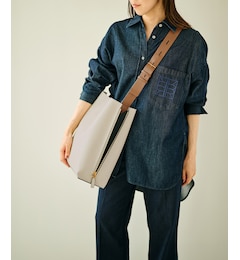 【A4対応】【通勤】【E'POR】Y BAG Shoulder Large（サイドジップショルダーバッグ）【WEB限定/一部店舗限