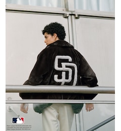 【MLB COLLECTION BY JUN】フェイクファーブルゾン