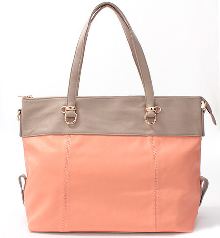 【mina3月号掲載】【3WAY】バイカラートートバッグ