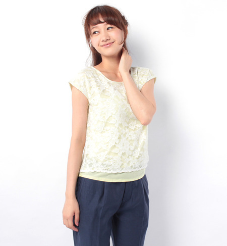 ★店頭人気商品 全面レース使いプルオーバー