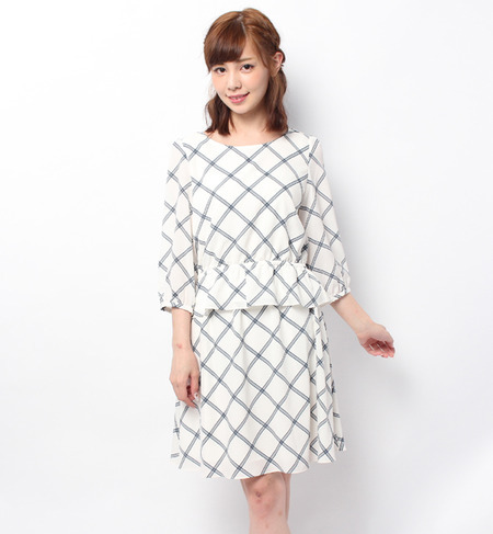 【WEB限定】【2点SET】格子柄セットアップ