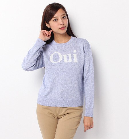 OUIジャガードニットプルオーバー