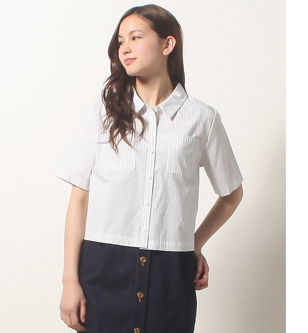【ビス/ViS】 【SEDA6月号掲載】ショート丈シャツ [3000円(税込)以上で送料無料]