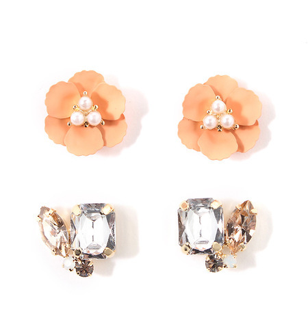 【ビス/ViS】 お花ビジューピアスセット [3000円(税込)以上で送料無料]