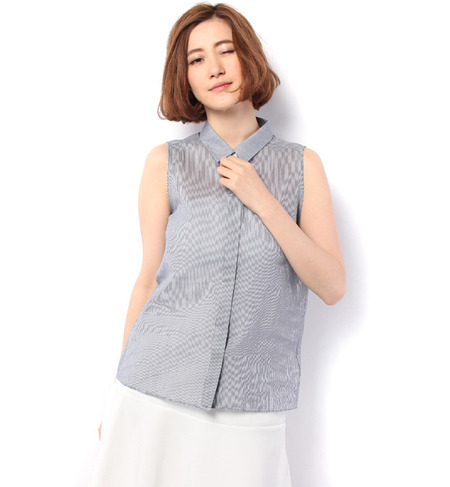 【ビス/ViS】 【Steady.5月号掲載】【WASHABLE SILK】ノースリーブブラウス [3000円(税込)以上で送料無料]
