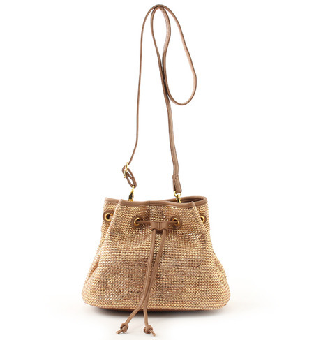 メタリックプリントショルダーバッグ