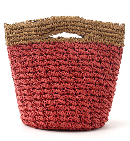 【2WAY】バイカラーくり手バッグ